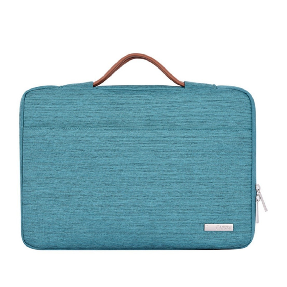 Image of Universal 13" Stoff Tasche MacBook / Laptop / Notebook Sleeve Spritzwasserfest mit Trageschlaufe - Hellblau bei Apfelkiste.ch
