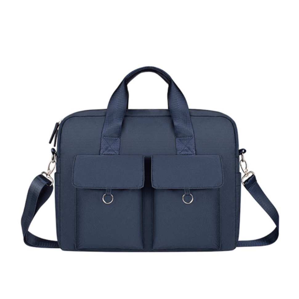 Image of Universal 14" / 16" Schultertasche Notebooktasche Spritzwasserfest - Dunkelblau bei Apfelkiste.ch
