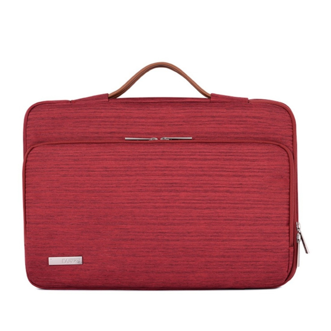 Image of Universal 15" Stoff Tasche MacBook / Laptop / Notebook Sleeve Spritzwasserfest mit Trageschlaufe - Rot bei Apfelkiste.ch