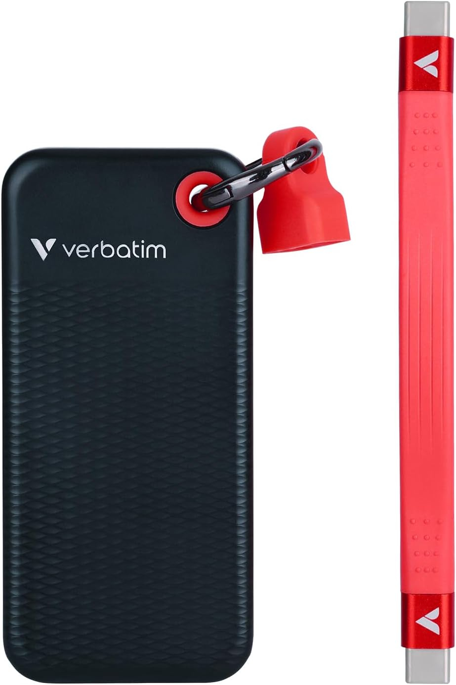 Verbatim - 1TB Pocket SSD Portable USB 3.2 Festplatte