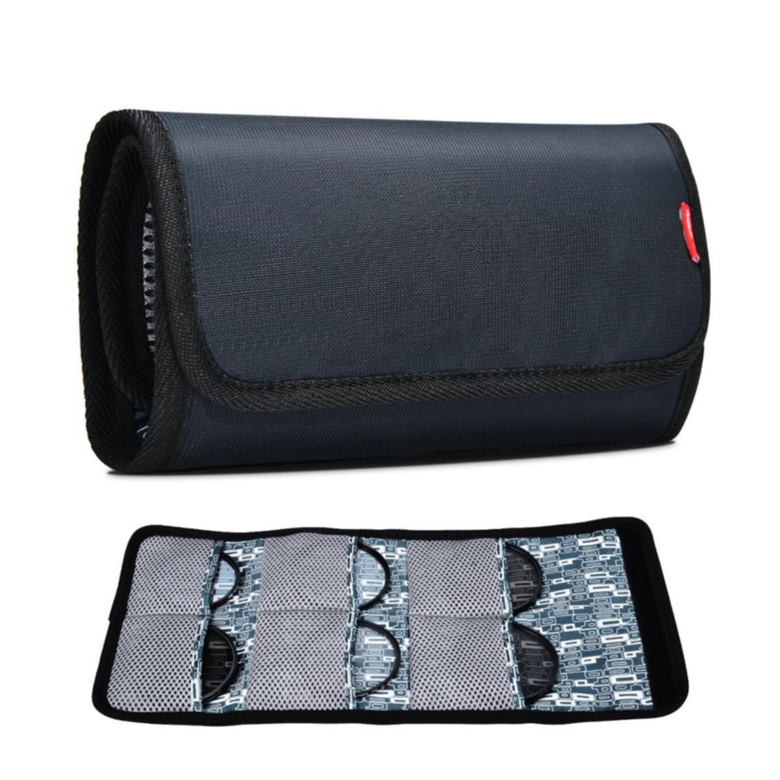 Image of (20x12cm) Kamera Filter Aufbewahrungs Tasche für 6 Linsen Staubdicht / Kratzfest (bis Ø86mm) - Dunkelblau bei Apfelkiste.ch