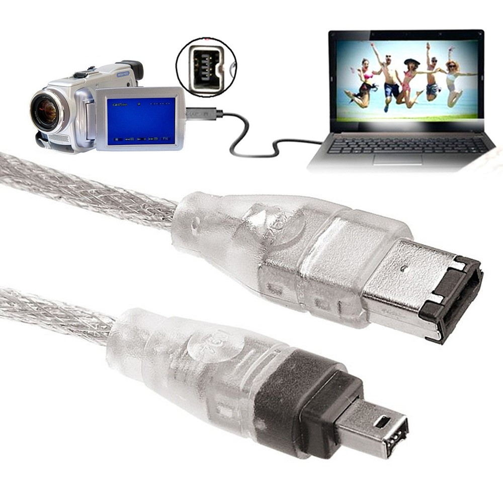 Câble Firewire IEEE 1394 4 Broches Vers 6 Broches 1m - Pour Caméscope DV - Kenable