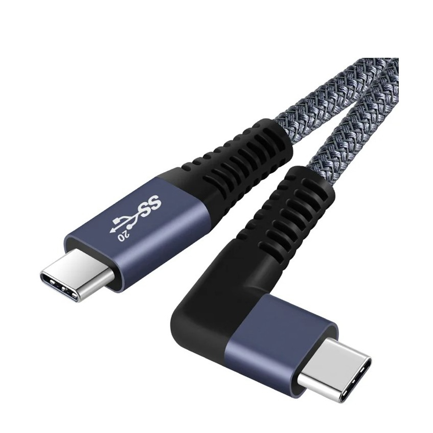 PAXO 100W USB-C Ladekabel 0,5m – Ultraschnelles Laden Für Laptop, Smartphone & Mehr – Mit Elegantem Stoffmantel