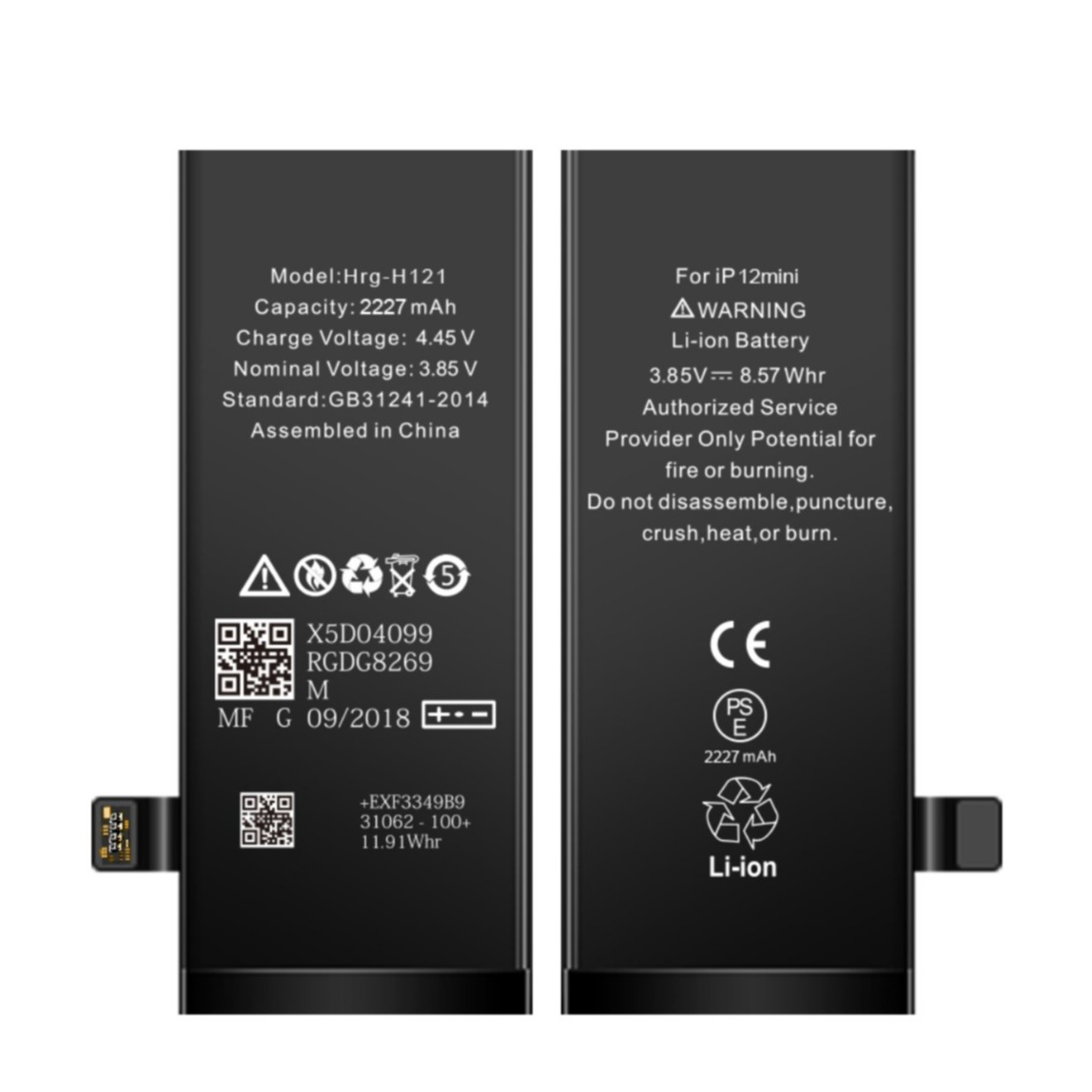 Image of iPhone 12 Mini Akku - Batterie Li-Ionen 3.85V 2227mAh bei Apfelkiste.ch