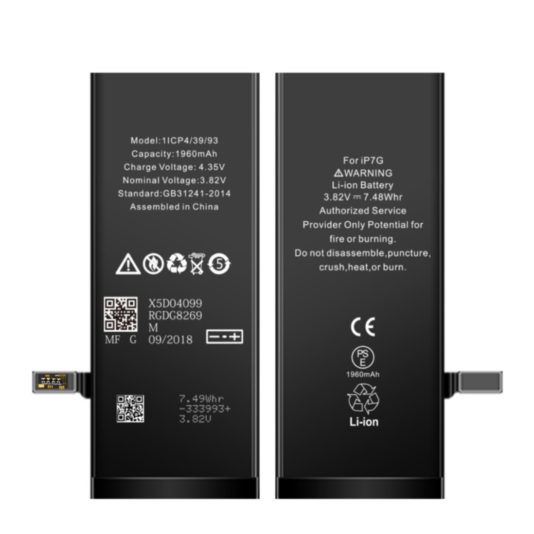Image of iPhone 7 Akku - Batterie Li-Ionen 3.82V 1960mAh bei Apfelkiste.ch