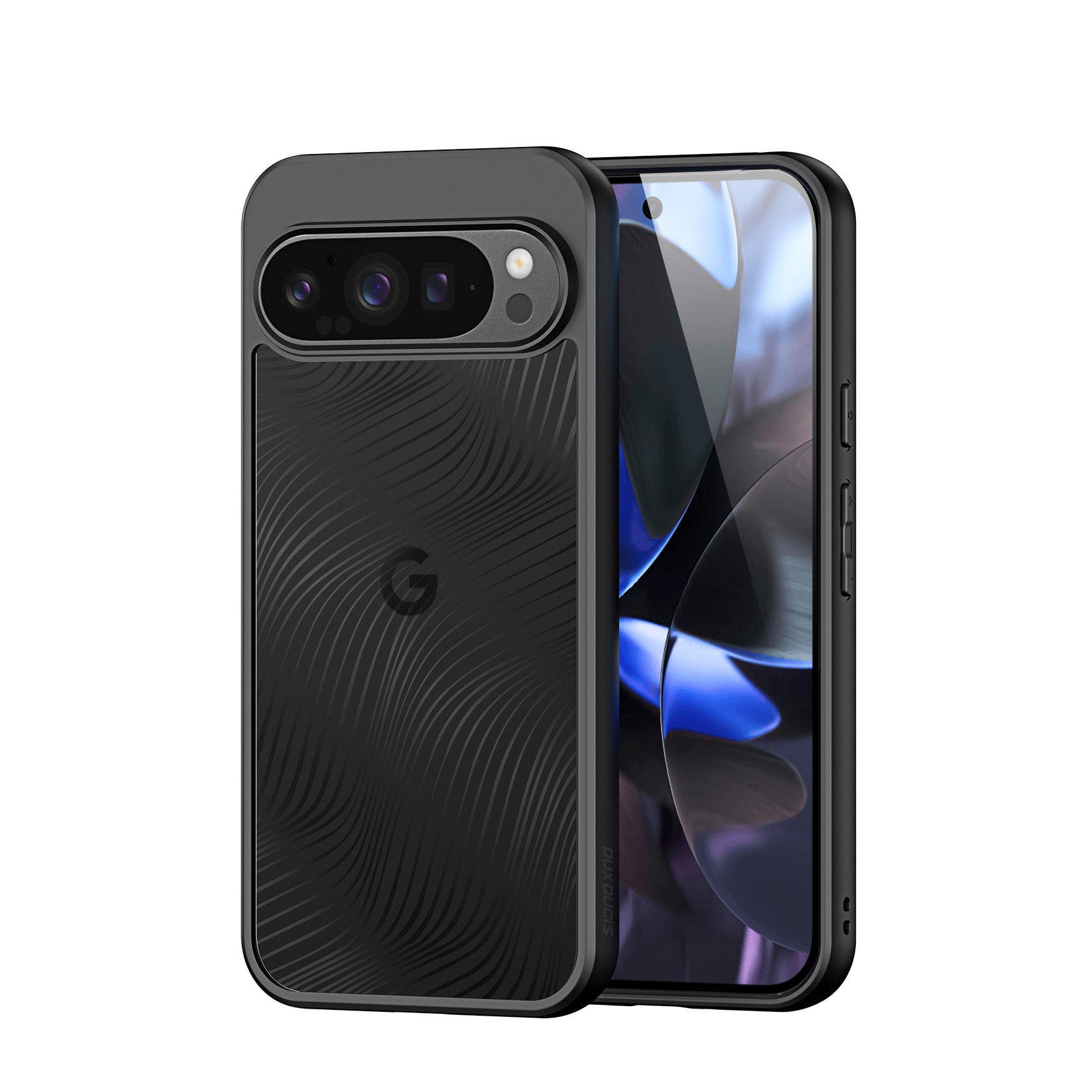 Leder-Flip-Hülle Mit Ständer & Kartenfächern Für Google Pixel 10 (2025) - Lila