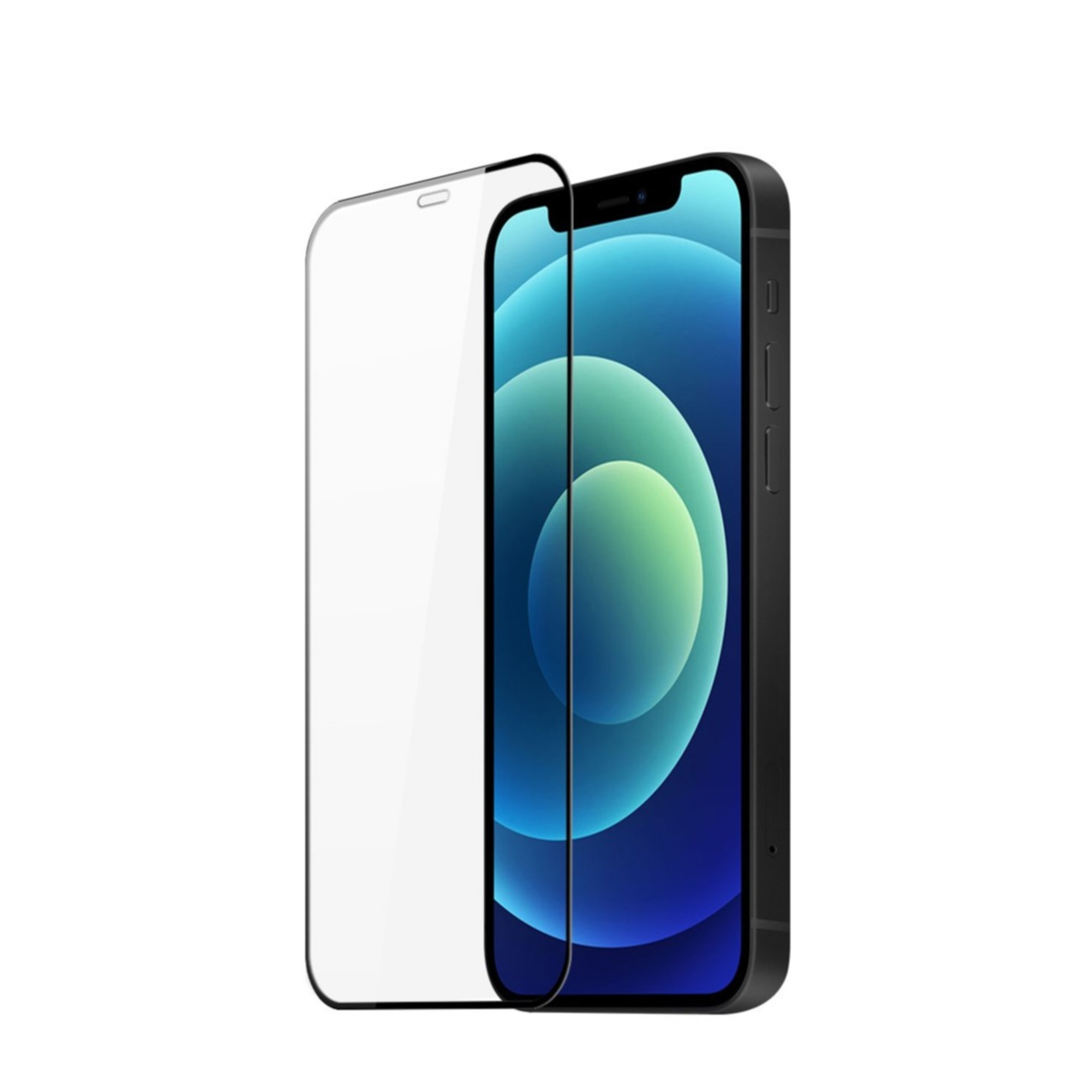 Image of Dux Ducis - iPhone 12 / iPhone 12 Pro Full-Screen Vollbild Panzer Glas Display mit Rahmen - Schwarz bei Apfelkiste.ch
