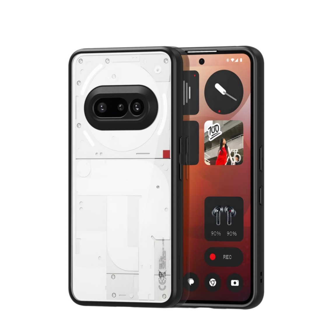 Matte Schutzhülle Für Nothing Phone (3a) Pro – Militärgeprüft, Stoßfest