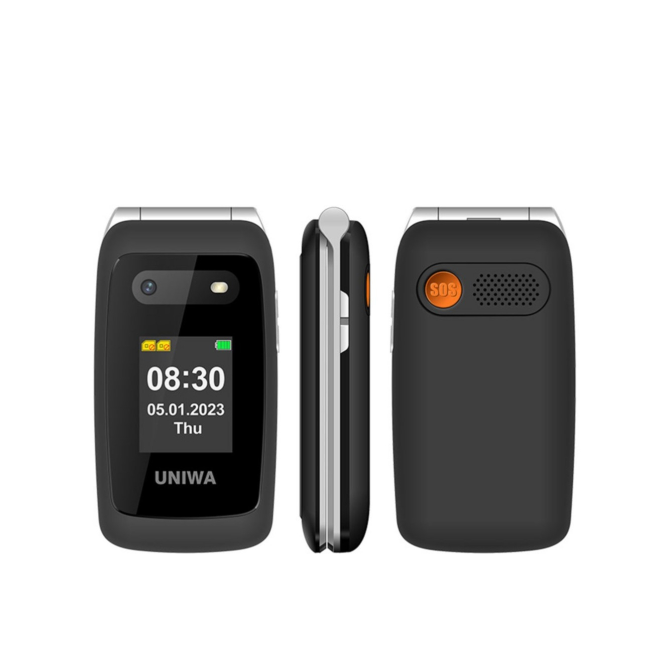 Faltbares Tastenhandy Seniorenhandy Telefon für Senioren mit