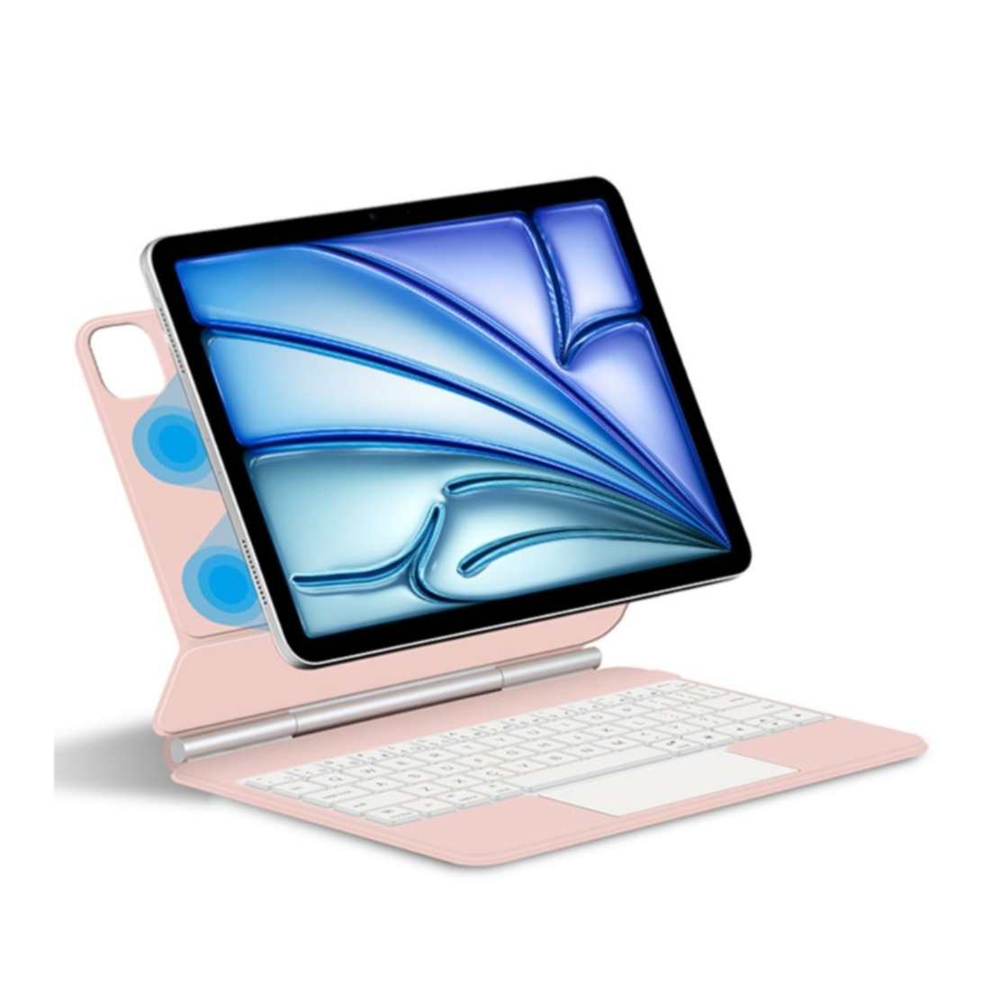 Clavier Bluetooth SENGBIRCH Pour IPad Air 13'' - AZERTY Français, Rétroéclairé 7 Couleurs Avec Trackpad