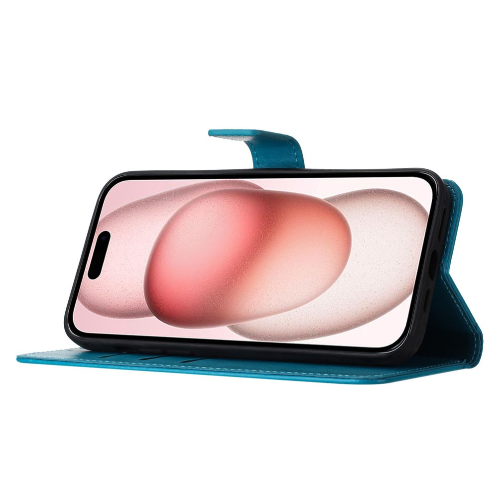 Vaburs Handyhülle Für IPhone 16 – Brieftaschenhülle Mit Kartenfach & Mandala-Muster, Grau