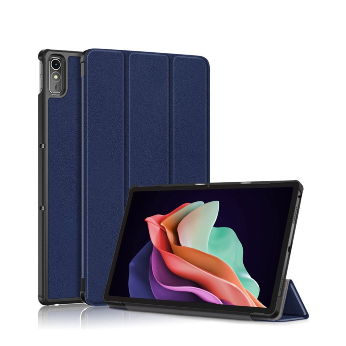 Lenovo Tab P11 2.Gen Tasche Litchi Look Dunkelblau