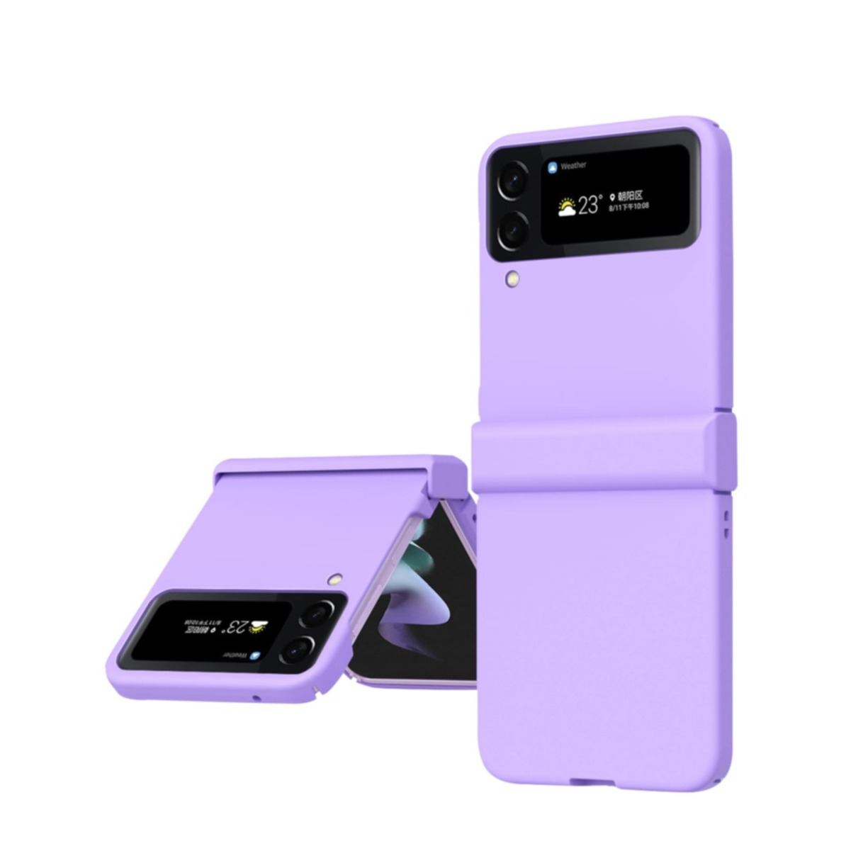 Image of Samsung Galaxy Z Flip4 5G Hardcase Schutzhülle mit Scharnier Design - Lila bei Apfelkiste.ch