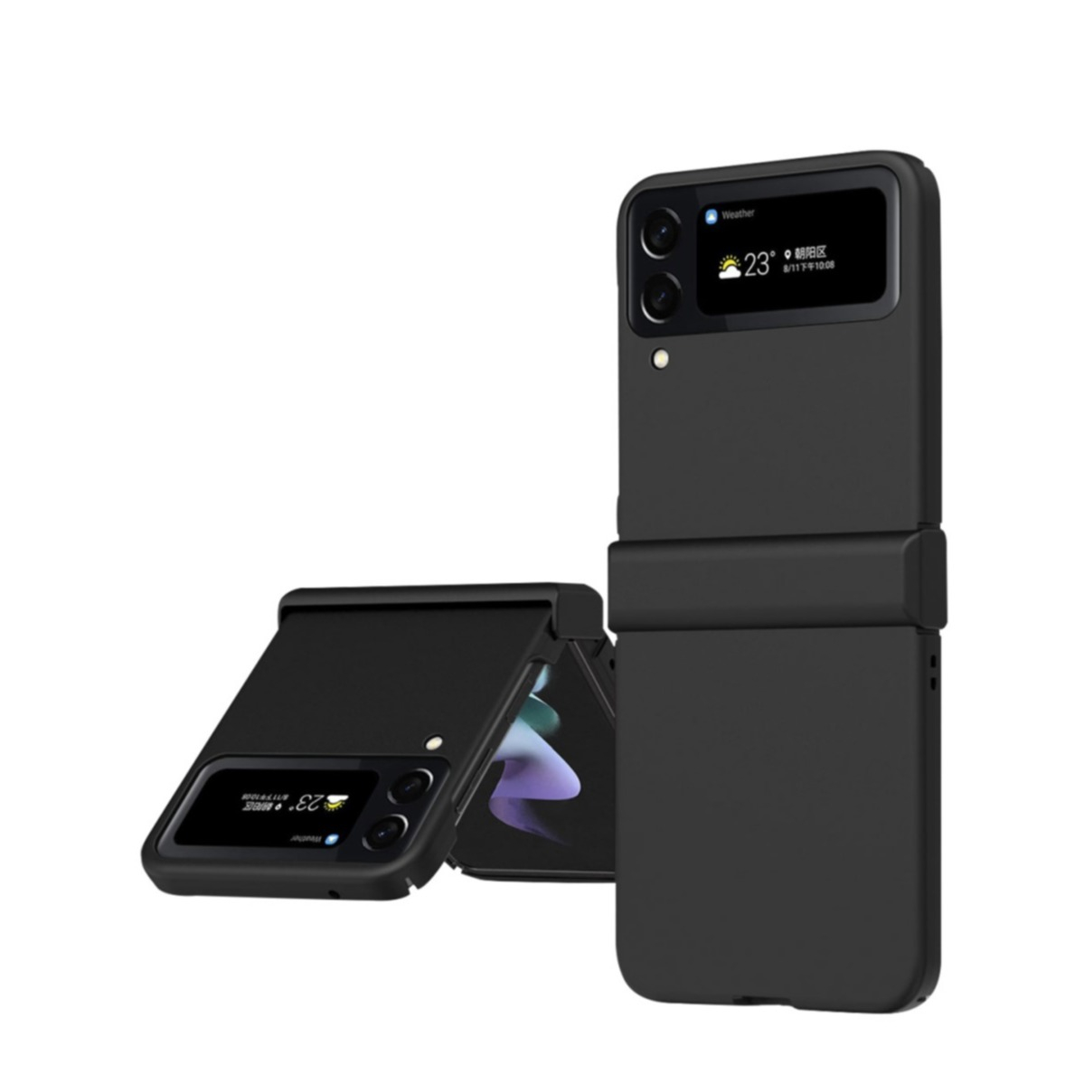 Image of Samsung Galaxy Z Flip4 5G Hardcase Schutzhülle mit Scharnier Design - Schwarz bei Apfelkiste.ch