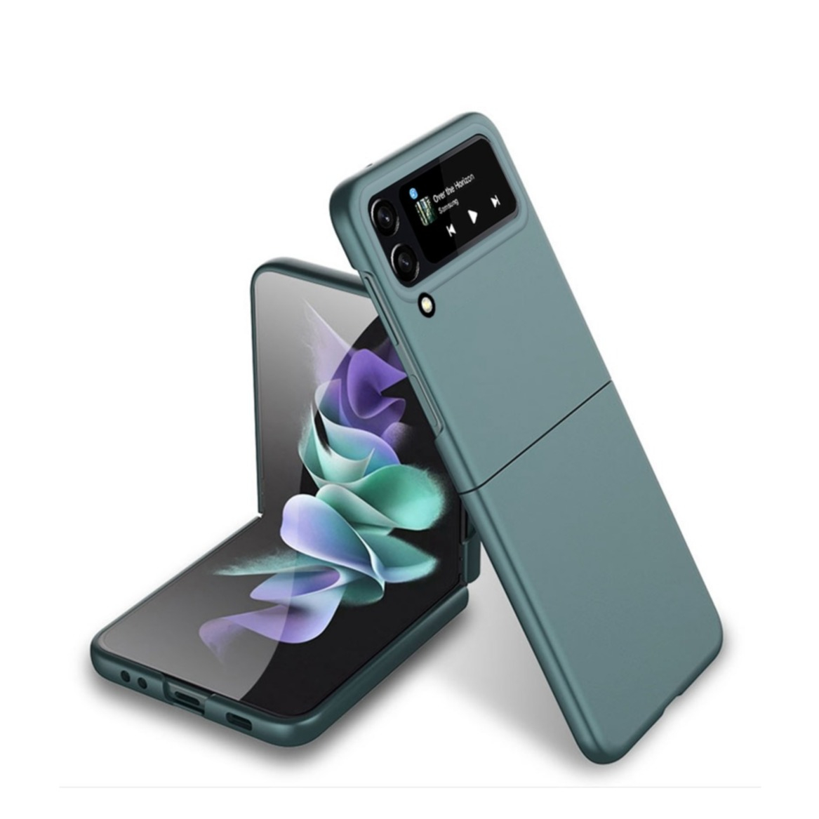 Image of Samsung Galaxy Z Flip4 5G Soft Touch Hardcase Schutzhülle - Dunkelgrün (Matt) bei Apfelkiste.ch