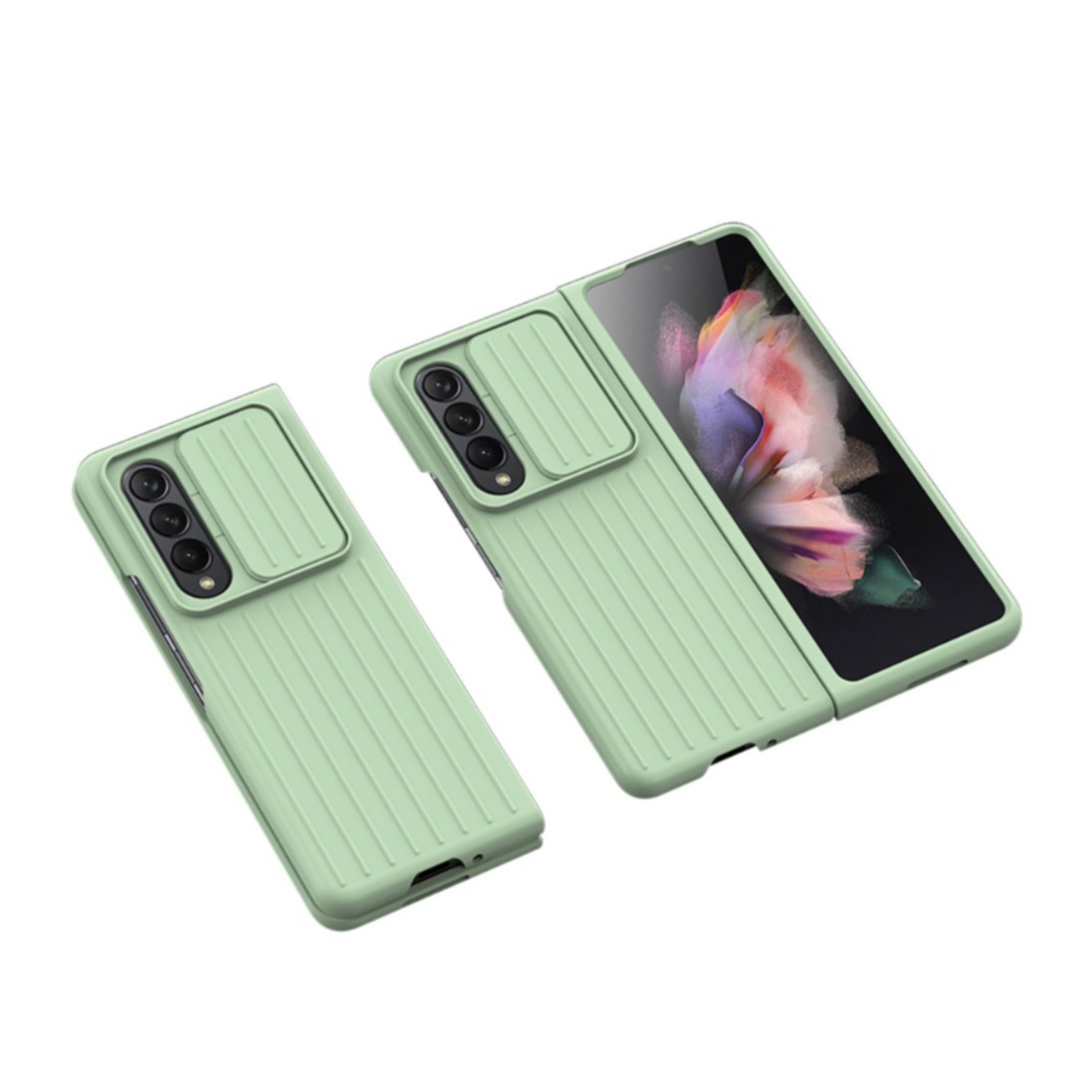 Image of Samsung Galaxy Z Fold4 5G Schutz Hülle Cam-Slider Kameraschutz - Mint bei Apfelkiste.ch