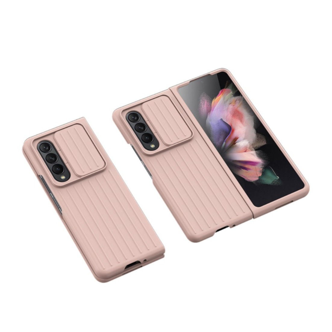 Image of Samsung Galaxy Z Fold4 5G Schutz Hülle Cam-Slider Kameraschutz - Rosa bei Apfelkiste.ch