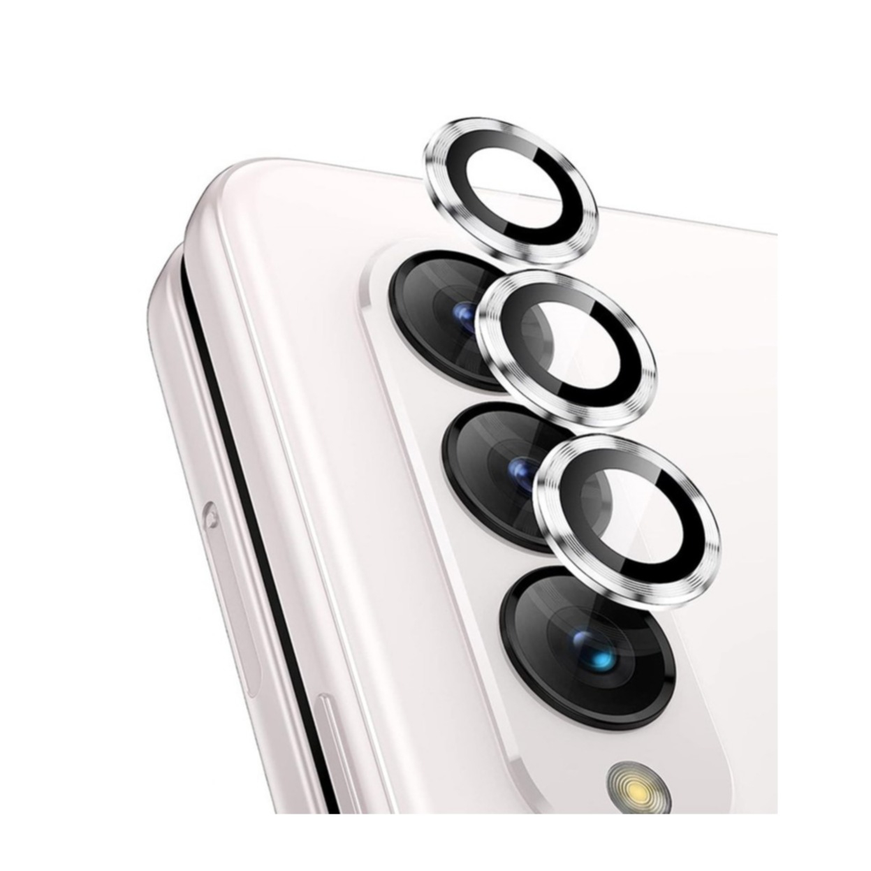Galaxy Z Fold5 5G Kameraschutz Ring Abdeckung Silber