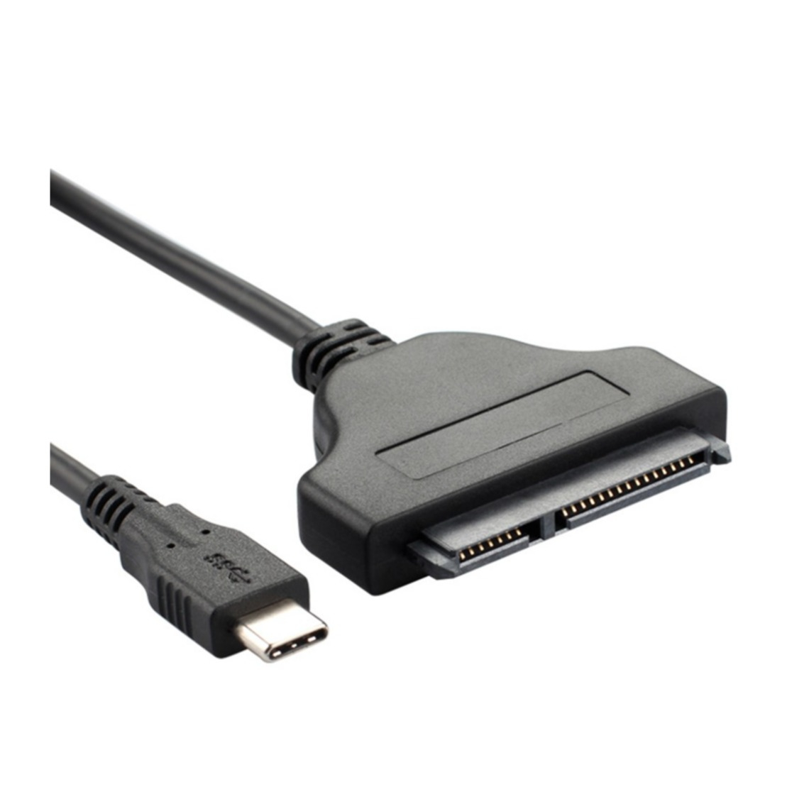 Image of USB C SATA 22pin SSD / HDD Festplatten Adapter Kabel 6GB/s (2.5" Festplatten) - Schwarz bei Apfelkiste.ch
