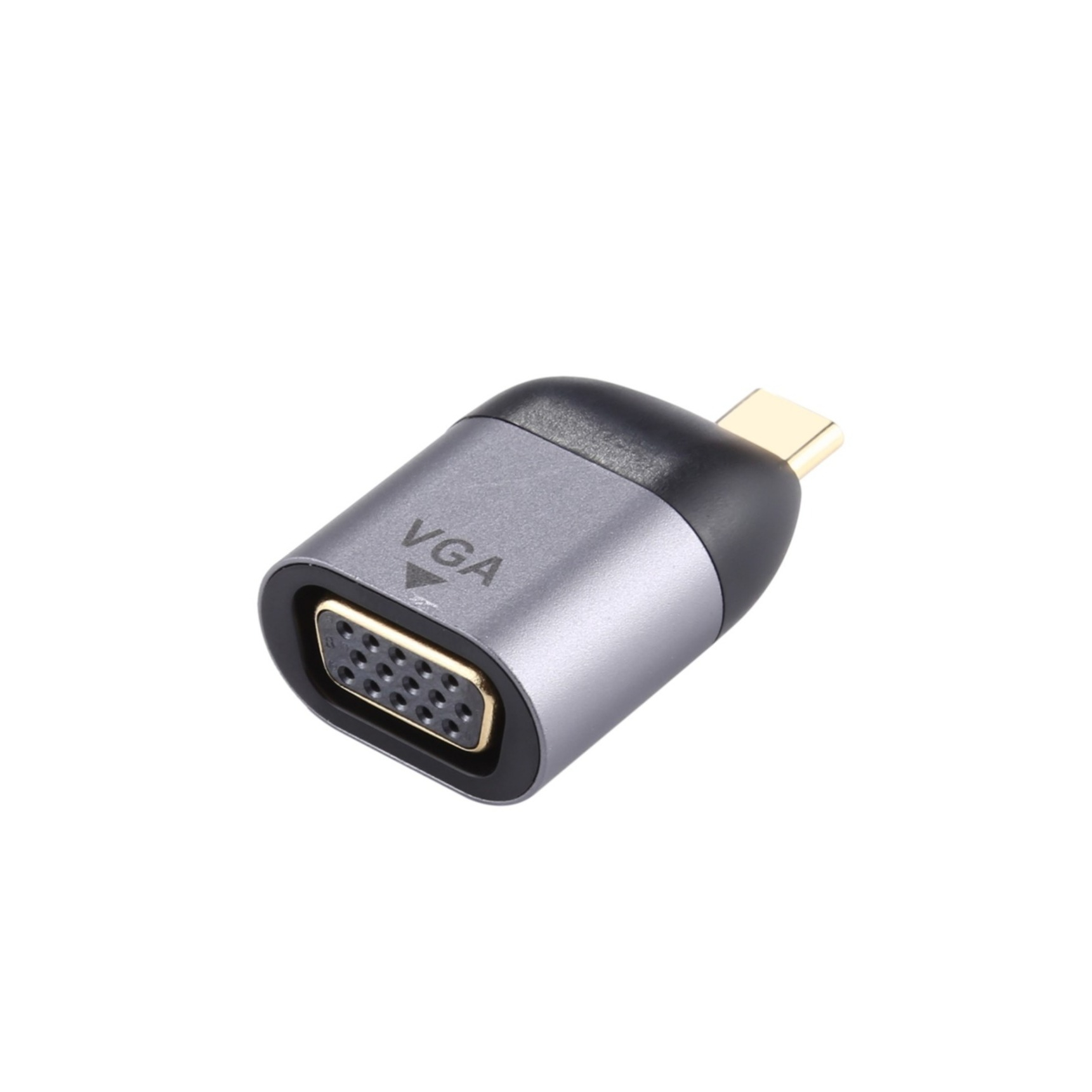 Image of USB C auf VGA 1080p@60Hz Mini Adapter Stecker für MacOS / Android / Windows - Grau bei Apfelkiste.ch