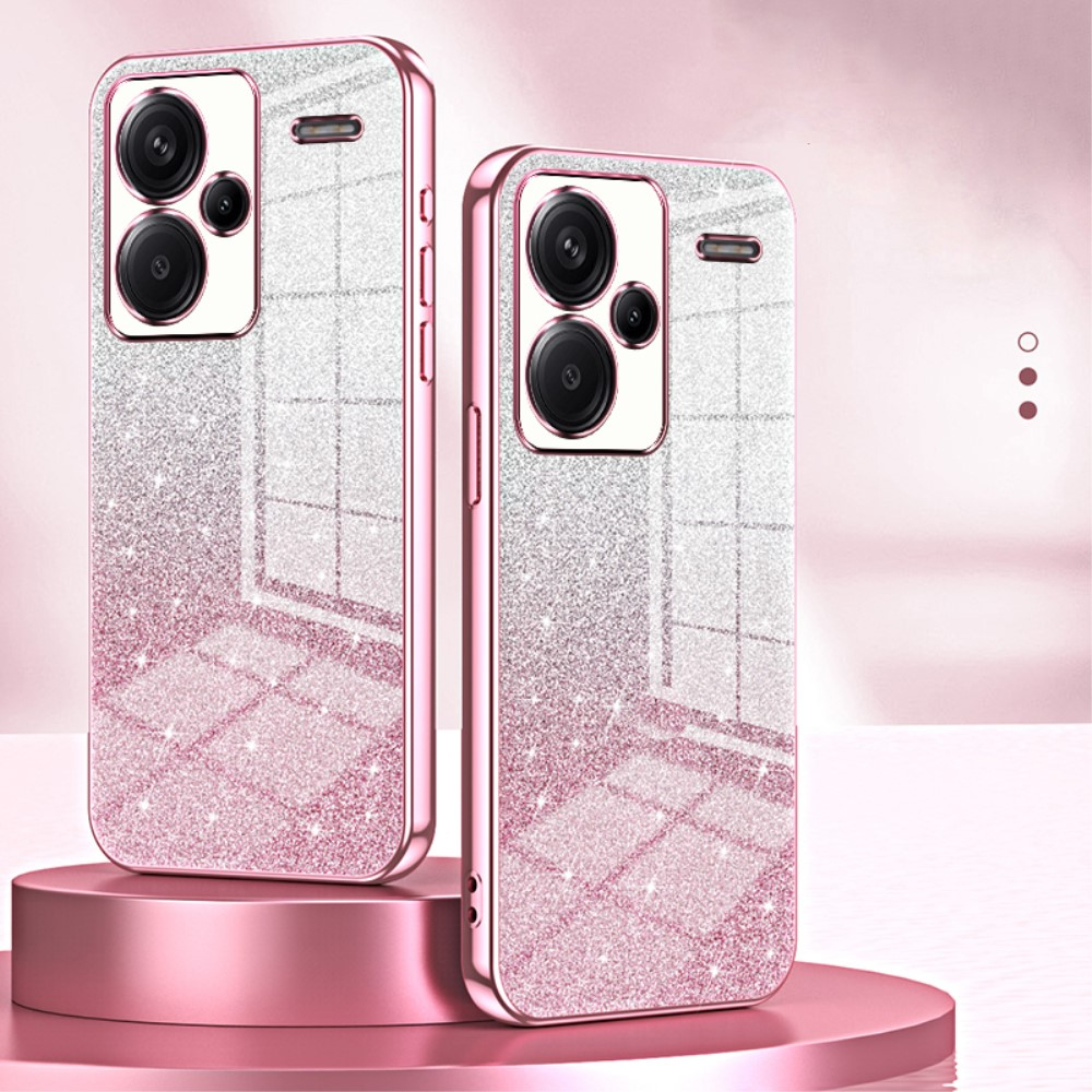 Kaywzo Handyhülle Für Xiaomi Redmi Note 13 Pro 5G/Poco X6 – Transparent, Glitzernd, TPU, Mit Kameraschutz