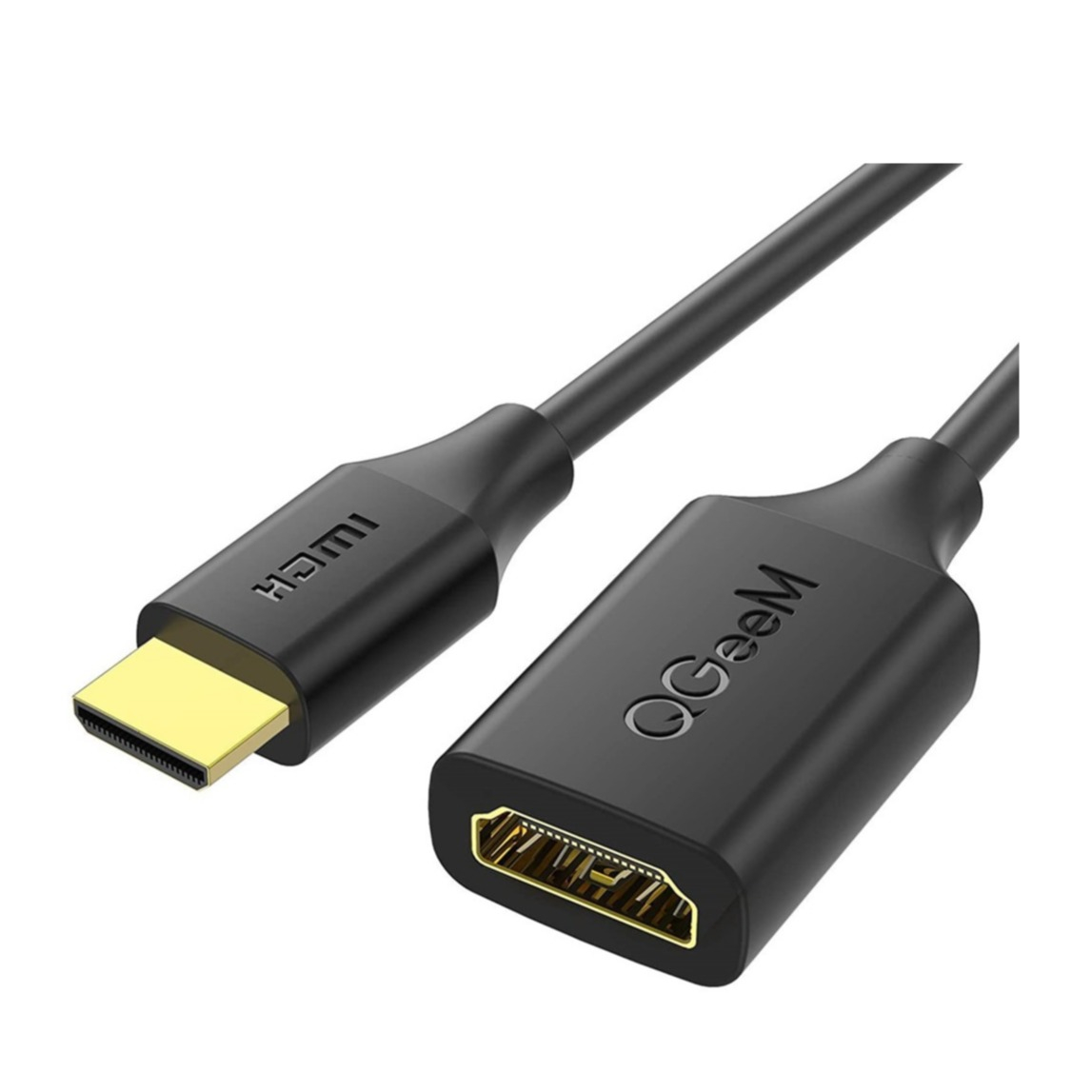 Image of (25cm) Mini HDMI auf HDMI 4K Kabel mit vergoldeten Kontakten - Schwarz bei Apfelkiste.ch