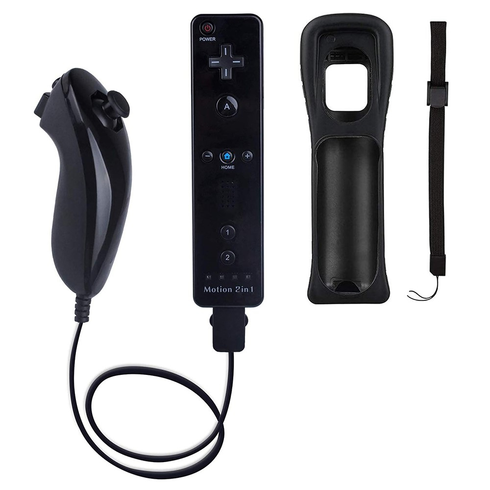Nintendo Wii U / Wii Controller + Nunchuk - Schwarz