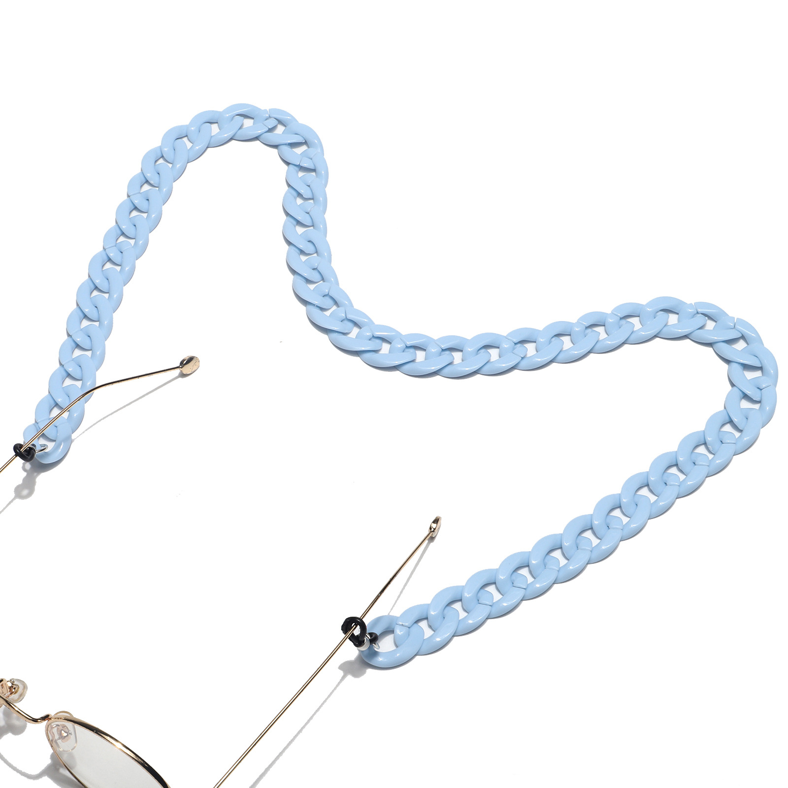 Image of (68cm) Eyewear Halter Brillenkette Sonnenbrillenband Acryl - Blau bei Apfelkiste.ch