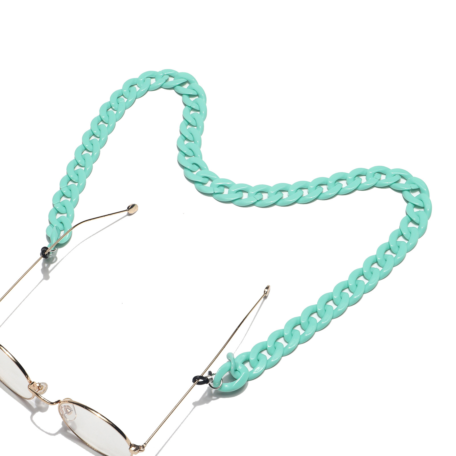 Image of (68cm) Eyewear Halter Brillenkette Sonnenbrillenband Acryl - Grün bei Apfelkiste.ch