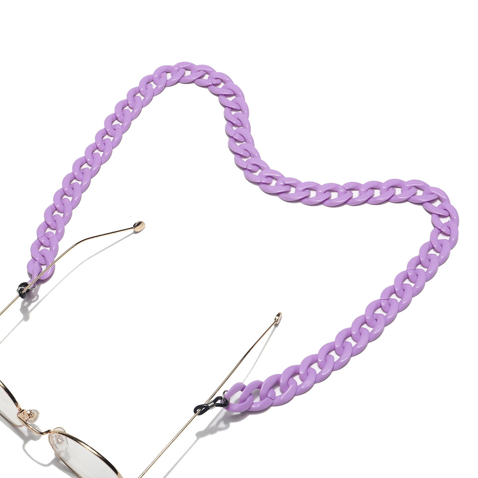 Image of (68cm) Eyewear Halter Brillenkette Sonnenbrillenband Acryl - Lila bei Apfelkiste.ch