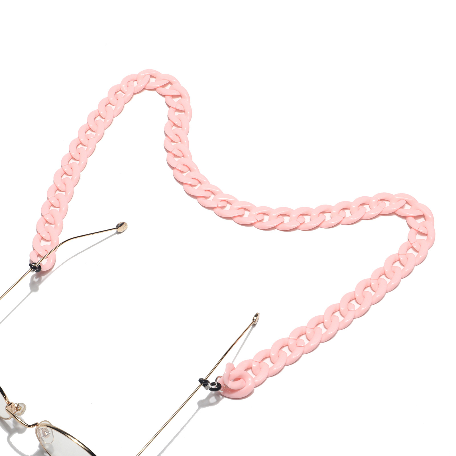 Image of (68cm) Eyewear Halter Brillenkette Sonnenbrillenband Acryl - Rosa bei Apfelkiste.ch