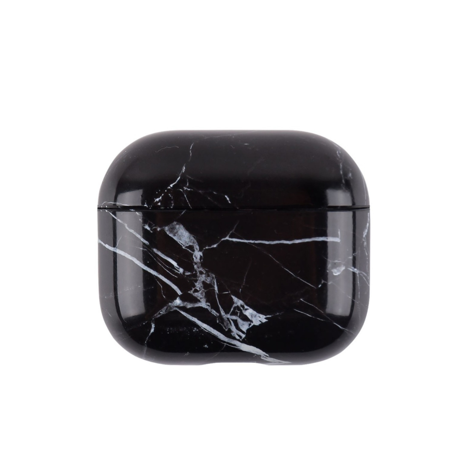 Image of AirPods (3. Generation) Hardcase Schutzhülle Abdeckung Marble Marmor - Schwarz / Weiss bei Apfelkiste.ch