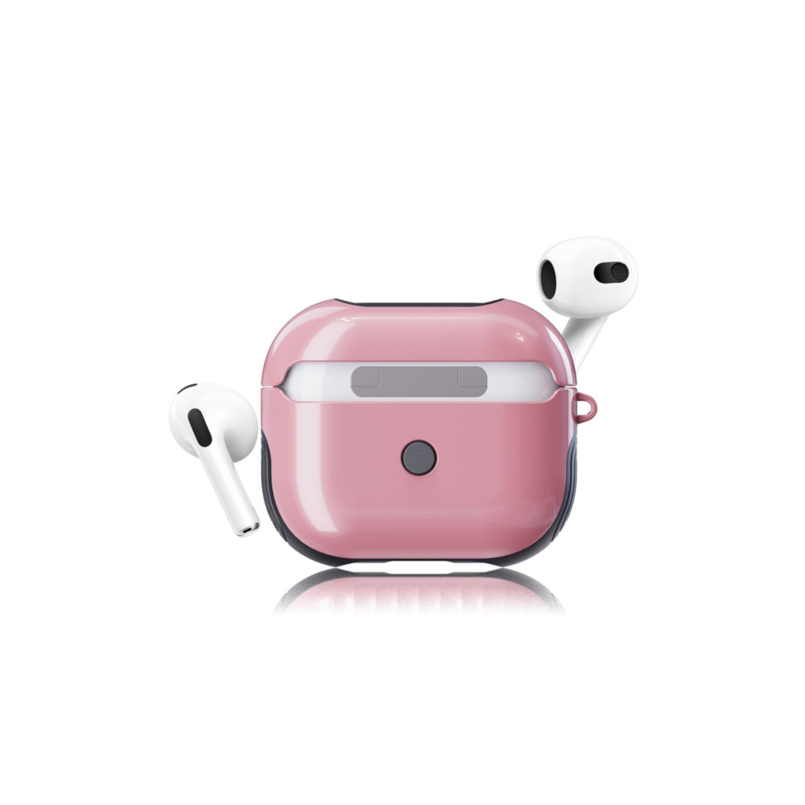 Image of AirPods (3. Generation) Hybrid Hardcase Schutzhülle Abdeckung - Rosa (Glanz) bei Apfelkiste.ch