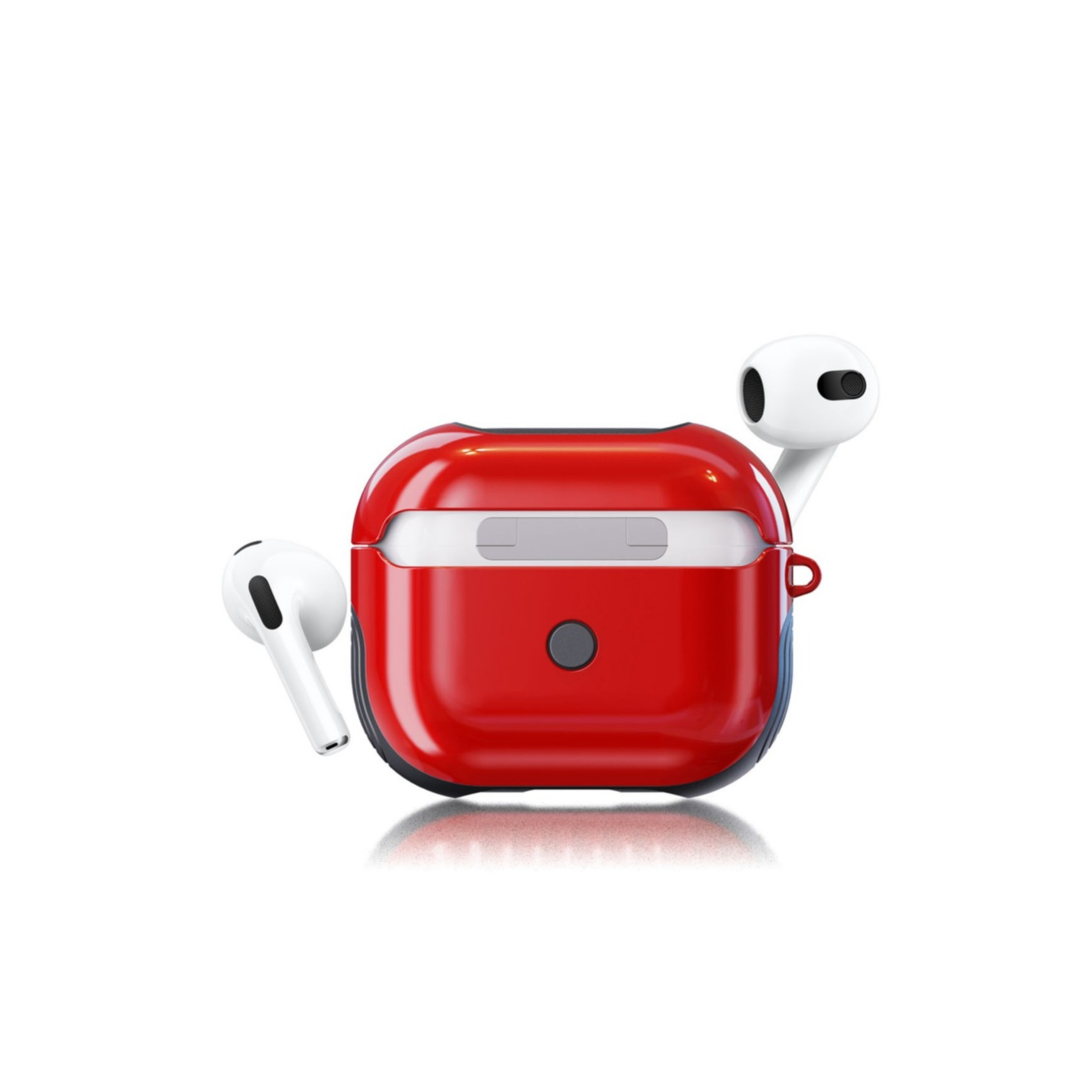 Image of AirPods (3. Generation) Hybrid Hardcase Schutzhülle Abdeckung - Rot (Glanz) bei Apfelkiste.ch