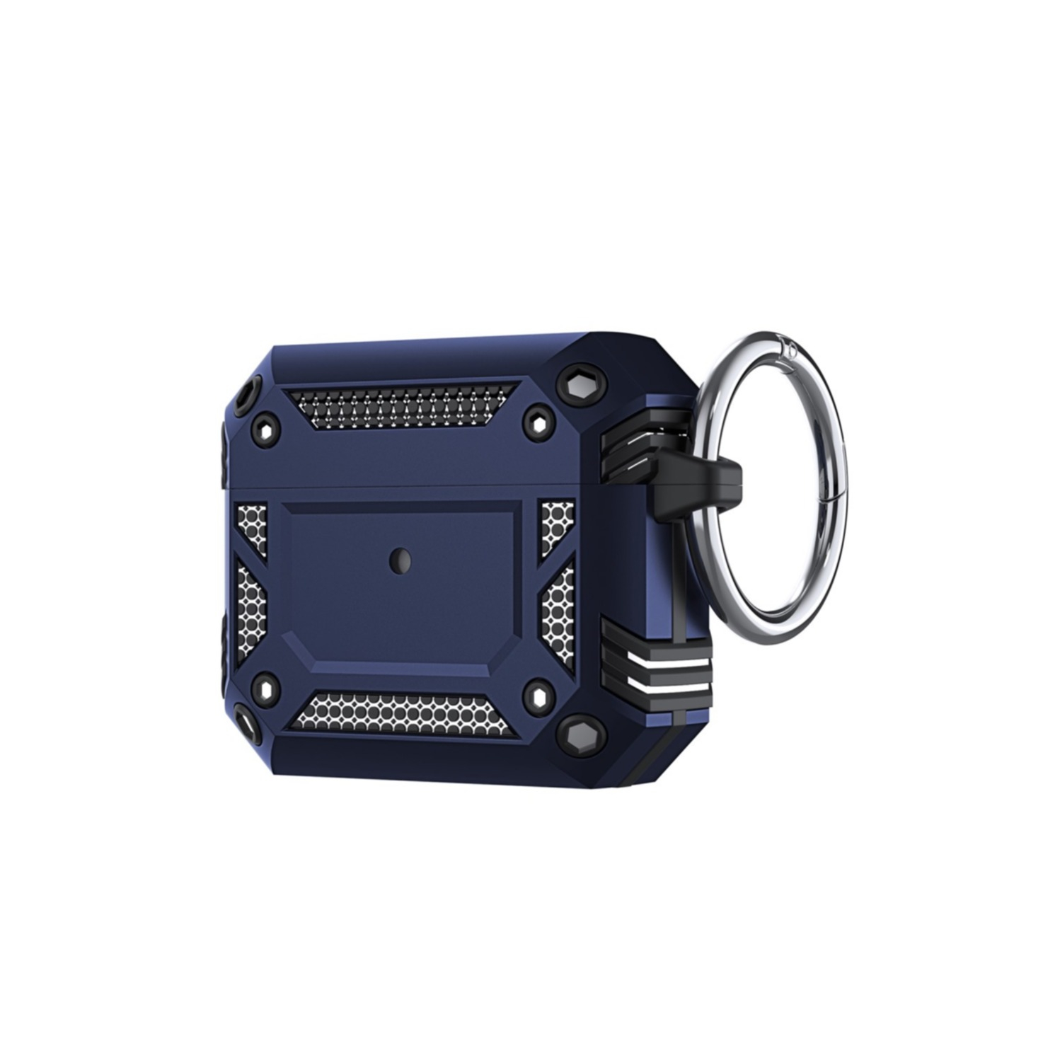 Image of AirPods (3. Generation) Hybrid Hardcase Schutzhülle mit Schlüsselring - Blau bei Apfelkiste.ch