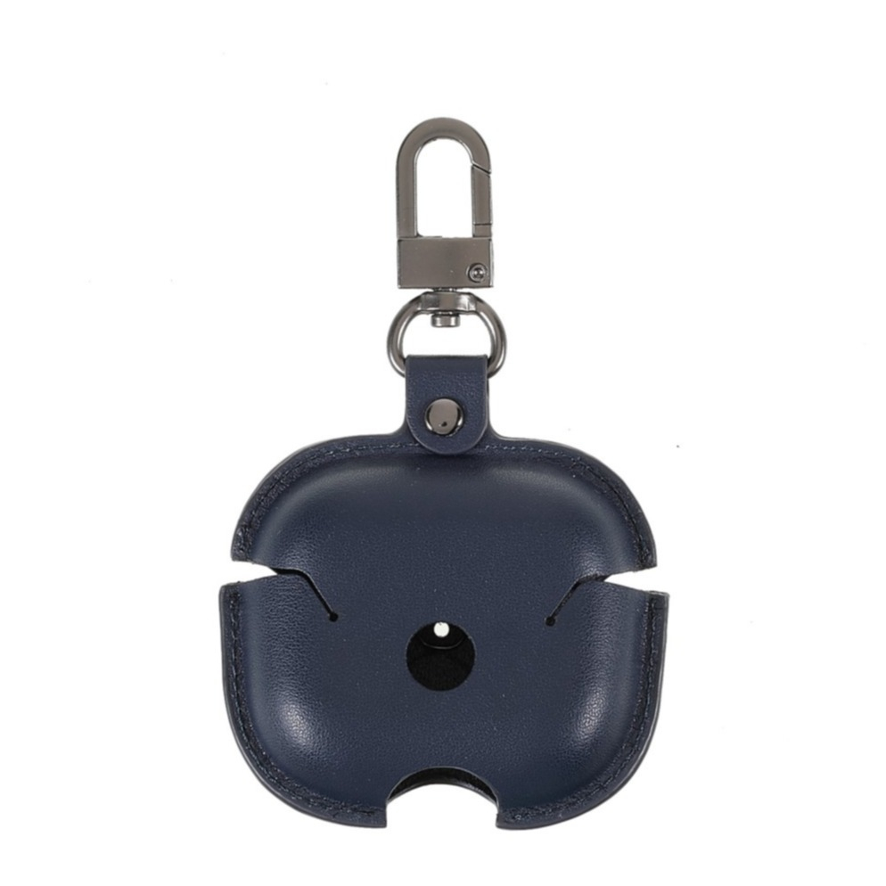 Image of AirPods (3. Generation) Leder Case Schutzhülle mit Karabinerhaken - Dunkelblau bei Apfelkiste.ch