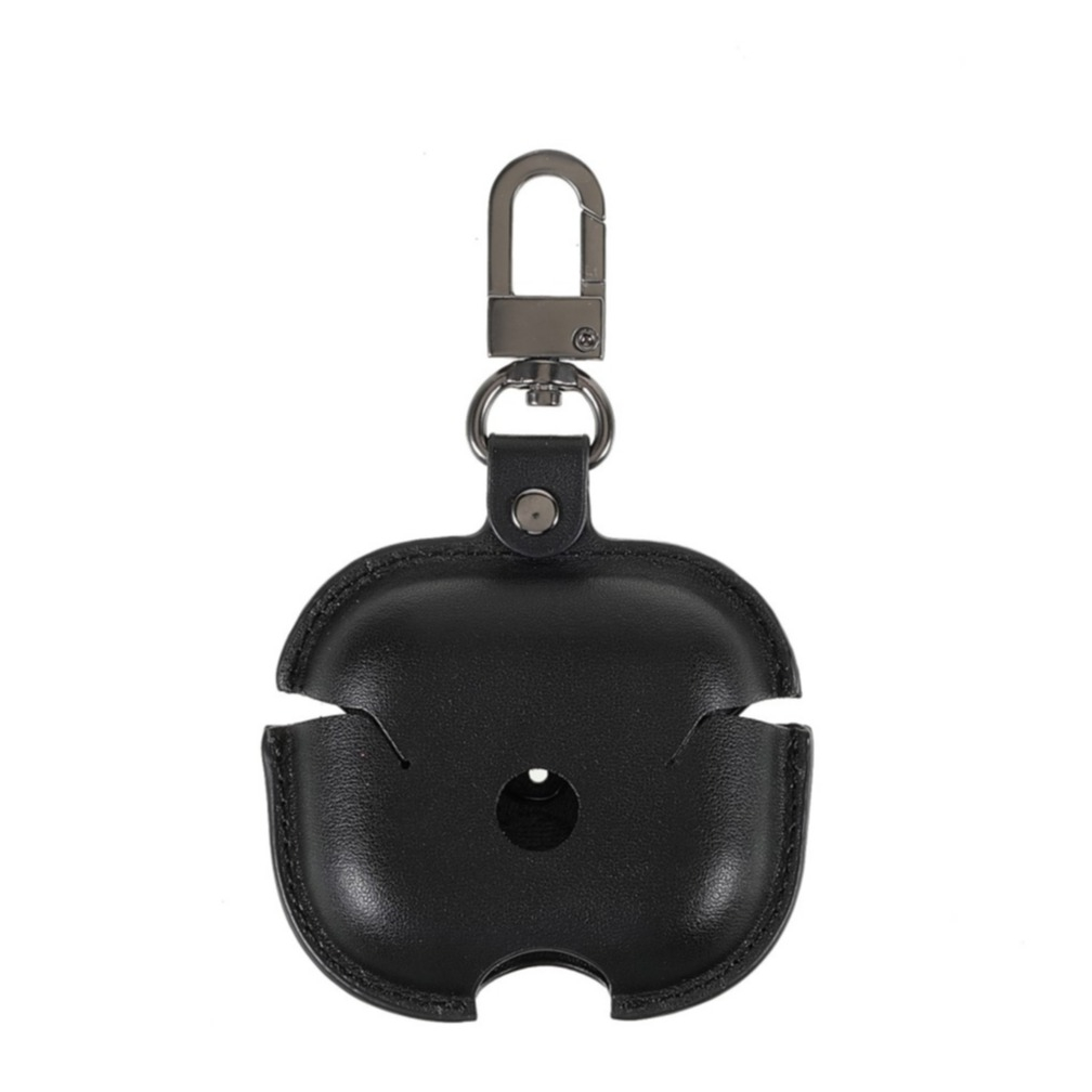 Image of AirPods (3. Generation) Leder Case Schutzhülle mit Karabinerhaken - Schwarz bei Apfelkiste.ch