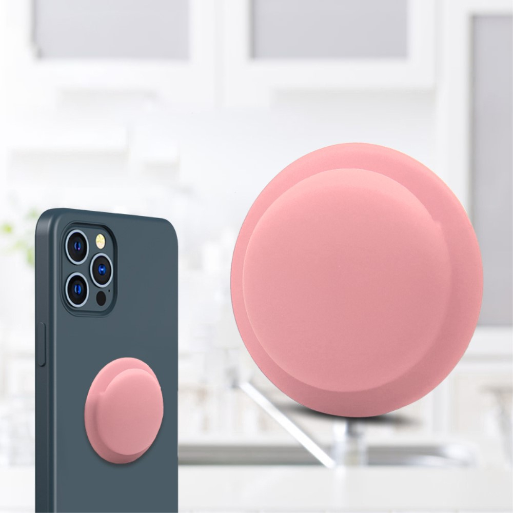 Image of Apple AirTag Silikon Case Hülle mit Kleberückseite - Rosa bei Apfelkiste.ch