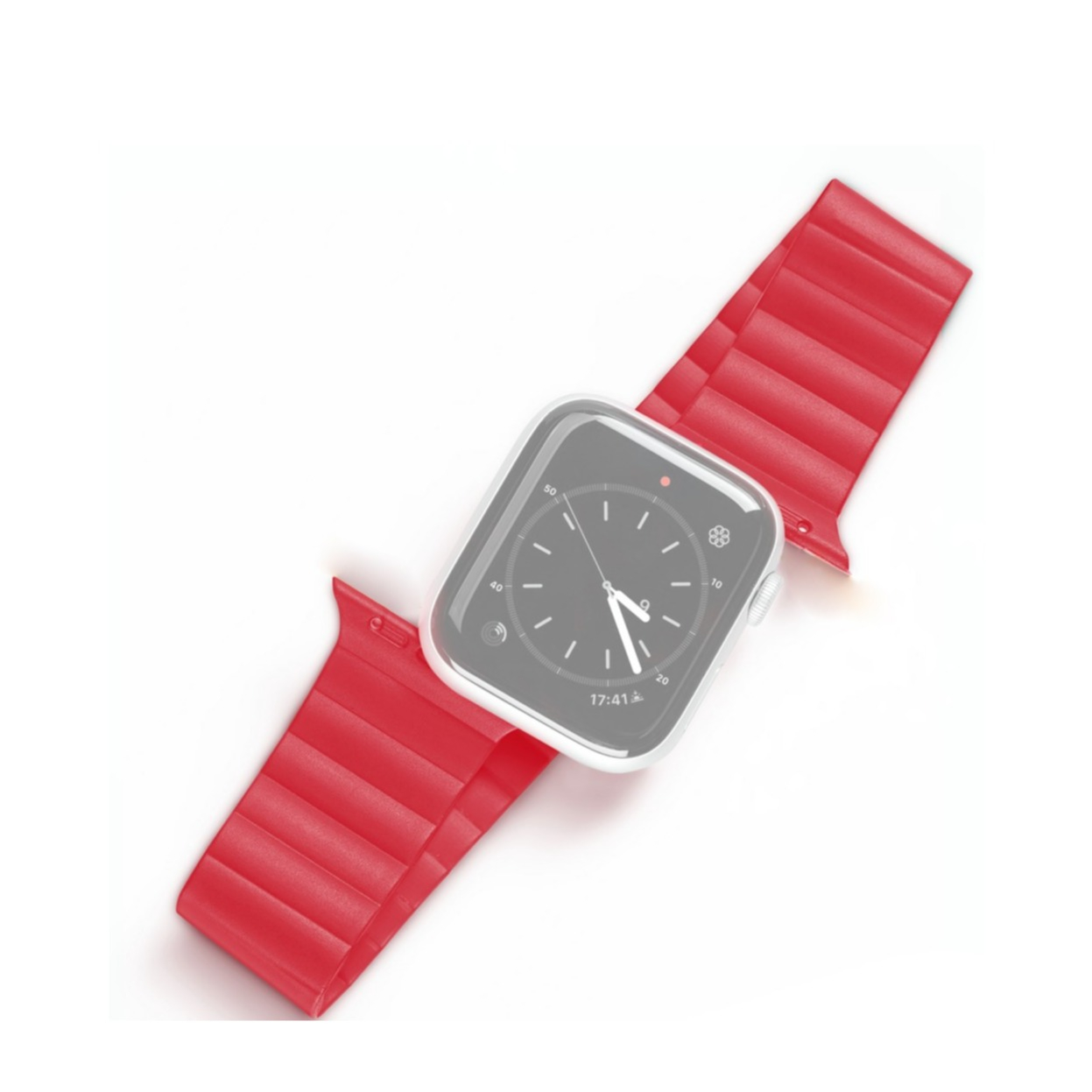 Image of Dux Ducis - Apple Watch (41/40/38 mm) Silikon Armband mit Magnetverschluss (Gelenkumfang: 155-235mm) - Rot bei Apfelkiste.ch