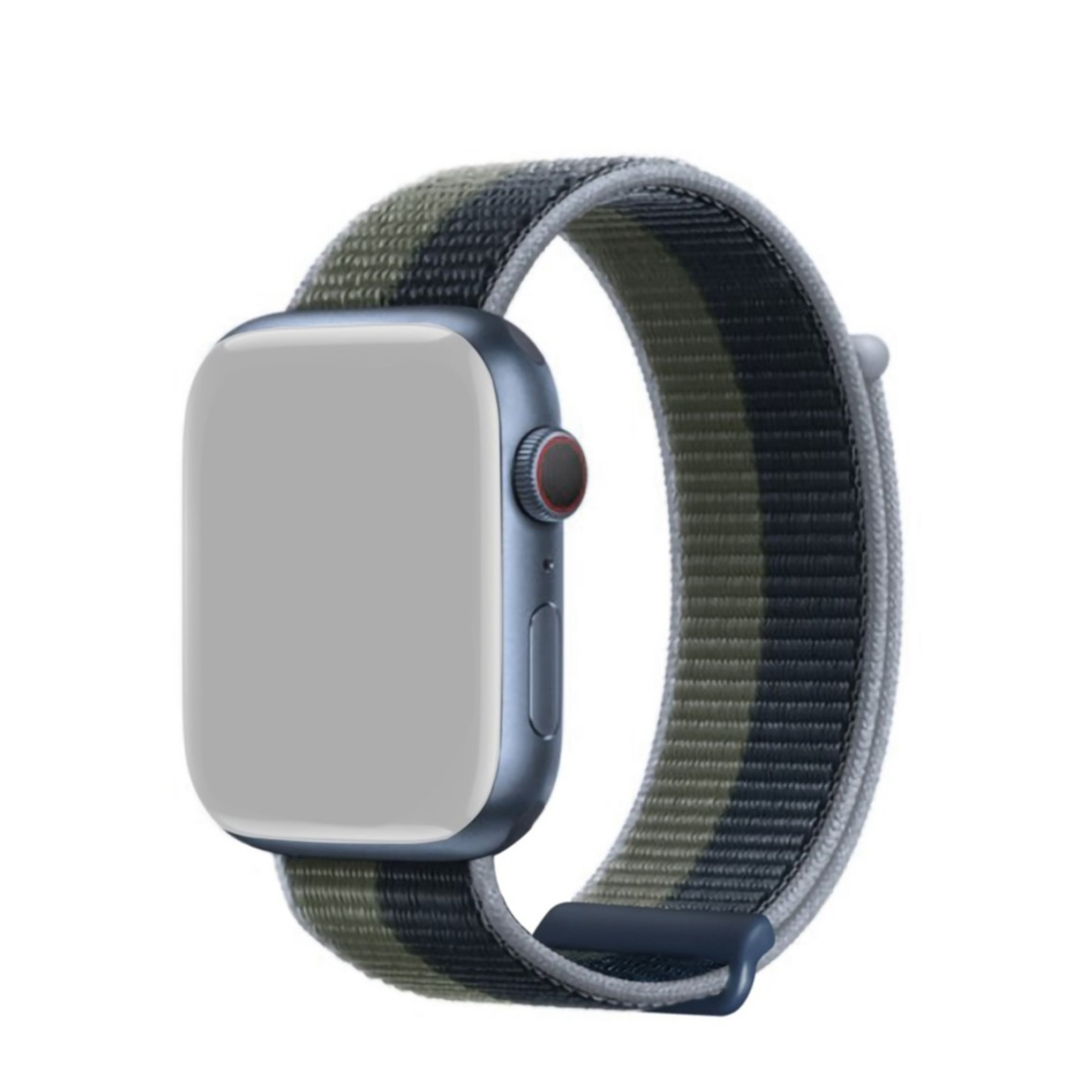 Image of Dux Ducis - Apple Watch (41/40/38 mm) Nylon Armband mit Klettverschluss (Gelenkumfang: 170-235mm) - Blau / Grün bei Apfelkiste.ch