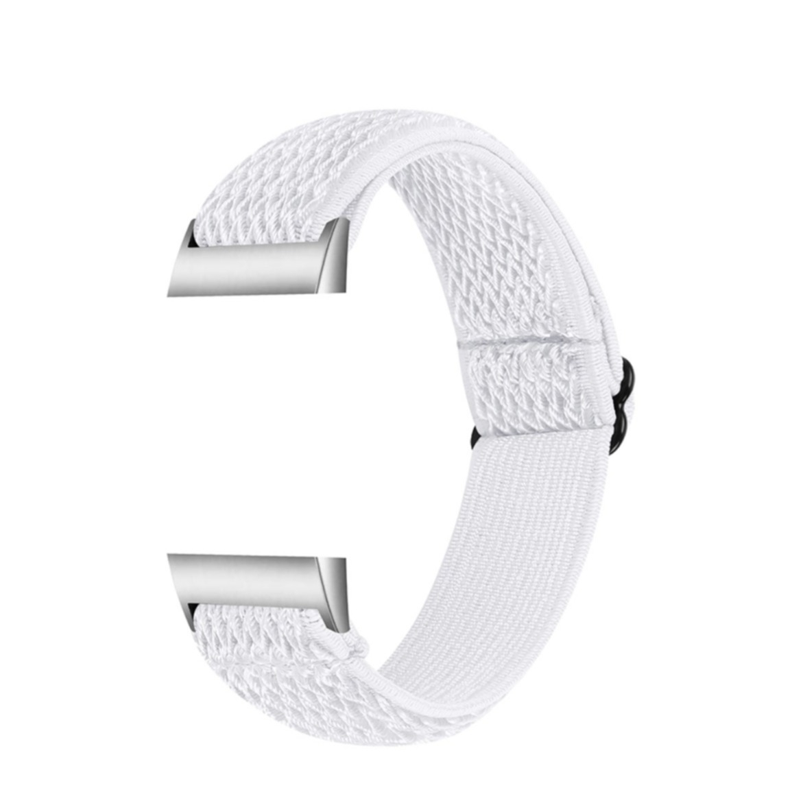 Fitbit Charge 4 / 3 Elastisches Nylon Armband Weiss