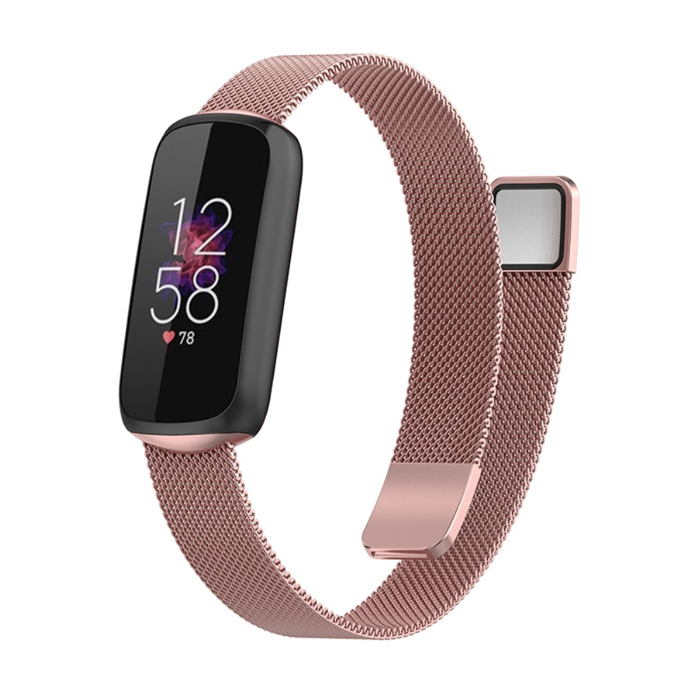 Image of (Gr. S) Fitbit Luxe / Luxe Special Edition Edelstahl Armband Milanaise Magnetverschluss (Gelenkumfang 153-229mm) - Roségold bei Apfelkiste.ch