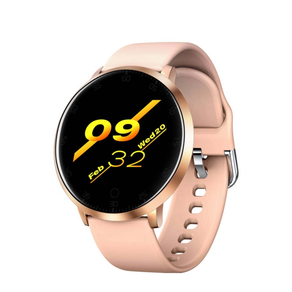 Image of Lemonda - Fitness Tracker Smart Watch Blutsauerstoffmessung und 1.30" IPS Display (IP68) + Silikon Armband - Roségold bei Apfelkiste.ch