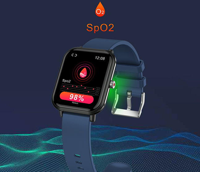 Fitness Tracker Smart Watch HD Display Rosa