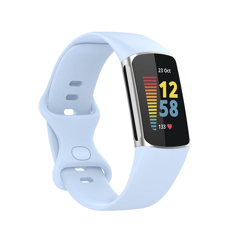 Image of Fitbit Charge 5 Silikon Armband (Gelenkumfang 191 - 233mm) - Hellblau bei Apfelkiste.ch