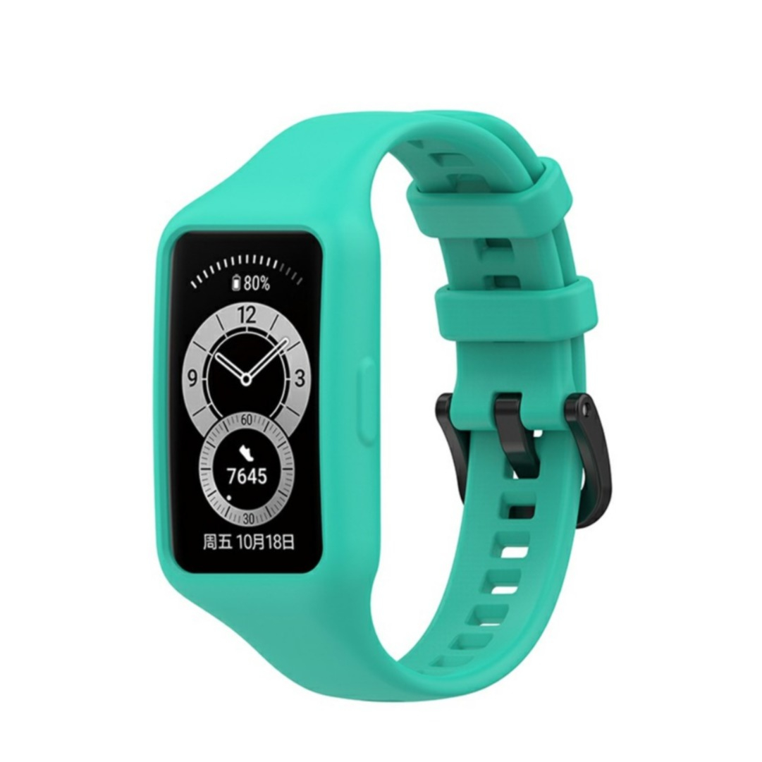 Image of Huawei Band 7 / 6 / Honor Band 7 / 6 Ersatz Silikon Armband (Gelenkumfang: 140-190mm) - Türkis bei Apfelkiste.ch