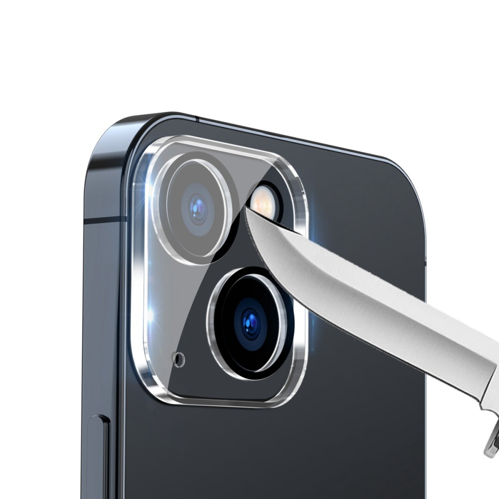 Kamera-Objektivschutz Für IPhone 15/14 Serie – Metallisch, Konvex, Ohne Glas (2 Stück, Schwarz)