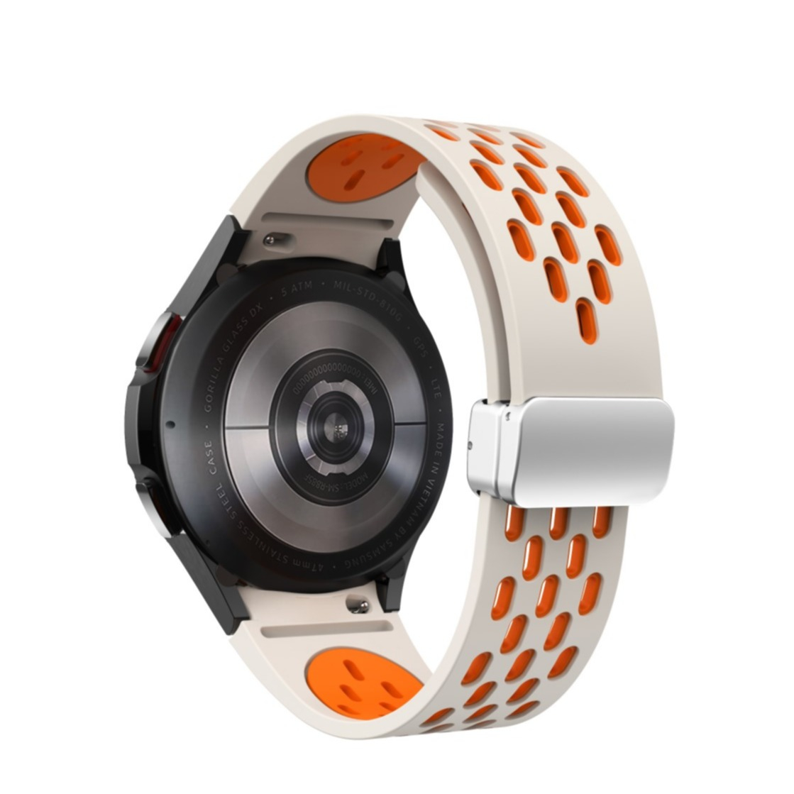 ZUREGO Leder Armband Für Garmin Venu Sq 2 & Venu Sq – Schlankes Ersatzarmband Mit Edelstahlverschluss, Verstellbar