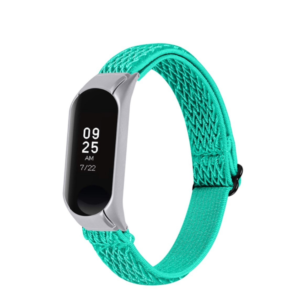 Image of Xiaomi Mi Band 4 / Mi Band 3 Elastisches Nylon Gummi Armband (Gelenkumfang: 140-210mm) - Türkis bei Apfelkiste.ch