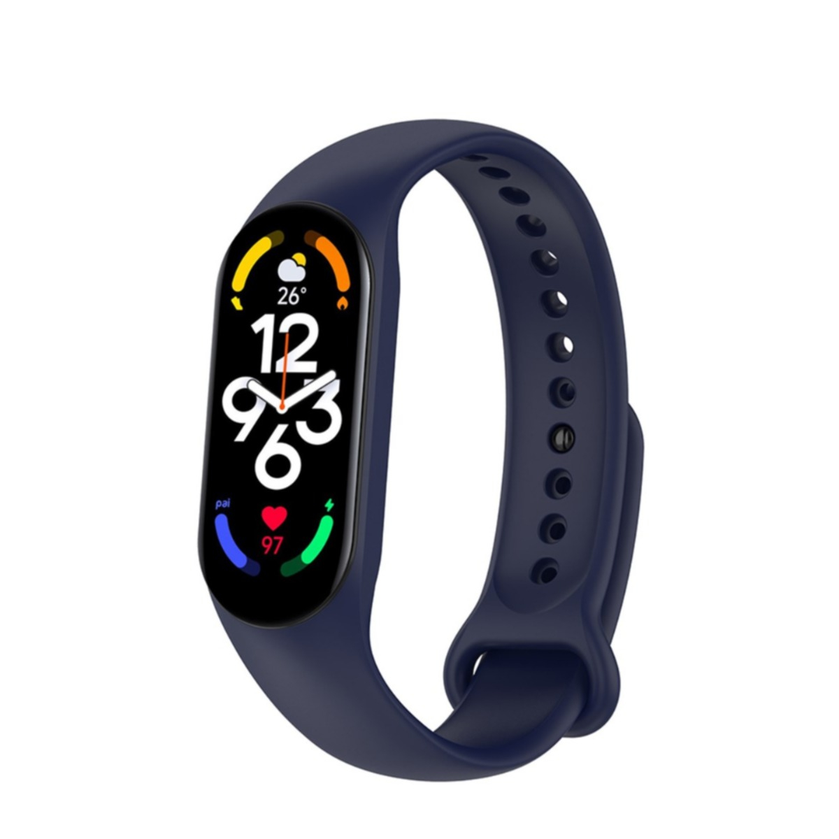 Image of Xiaomi Mi Band 7 Ersatz Silikon Armband (Gelenkumfang: 150-200mm) - Dunkelblau bei Apfelkiste.ch